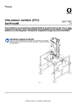 Graco 3A7118C, Vide-caisson sanitaire (STU) SaniForce®, Piezas, Francais  Manuel du propriétaire