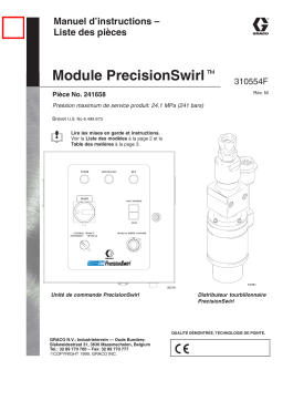 Graco 310554m , Module PrecisionSwirl Manuel du propriétaire