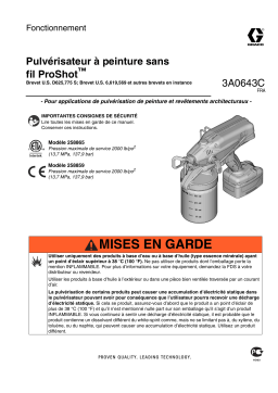 Graco 3A0643C - ProShot Cordless Paint Gun Manuel du propriétaire