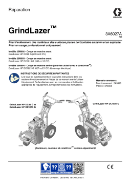 Graco 3A6027A, GrindLazer™, Réparation, Français, France Manuel du propriétaire