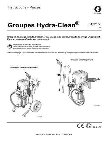 Graco 313215J - Groupes Hydra-Clean Mode d'emploi | Fixfr