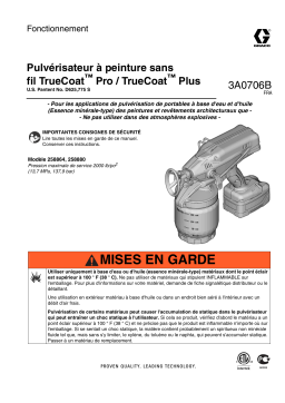 Graco 3A0706B - TrueCoat Cordless Paint Gun Sprayers Manuel du propriétaire