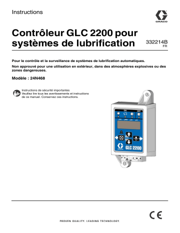 Graco 332214B, GLC 2200 Lubrication Controller Manuel du propriétaire | Fixfr