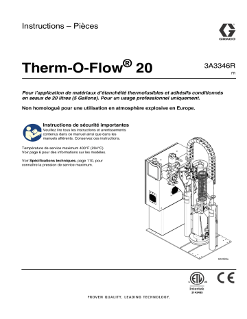 Graco 3A3346R, Therm-O-Flow 20 Mode d'emploi | Fixfr