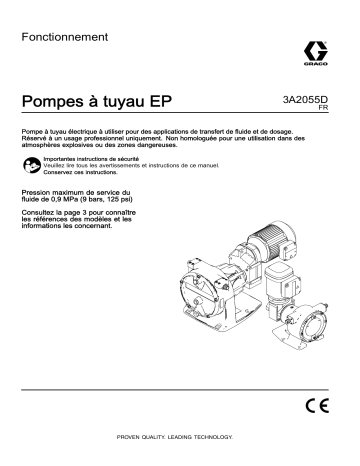 Graco 3A2055D, EP Pumps Manuel du propriétaire | Fixfr