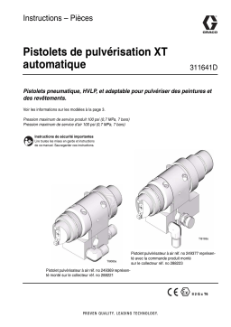 Graco 311641D, Automatic XT Spray Guns Manuel du propriétaire