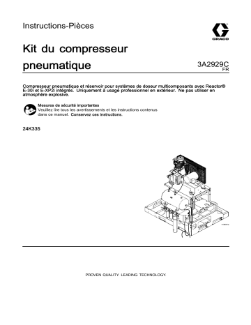 Graco 3A2929C - Air Compressor Kit Mode d'emploi | Fixfr