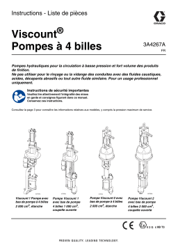 Graco 3A4267A – Viscount® Pompes à 4 billes Mode d'emploi