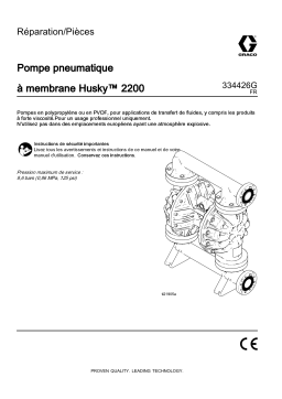 Graco 334426G, Pompe pneumatiqueà membrane Husky™ 2200, Réparation/Pièces Manuel du propriétaire