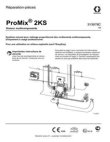 Graco 313978C, ProMix 2KS Manuel du propriétaire | Fixfr