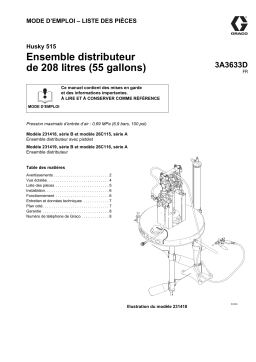 Graco 3A3633, Husky 515, 55-Gallon Dispenser Package Mode d'emploi