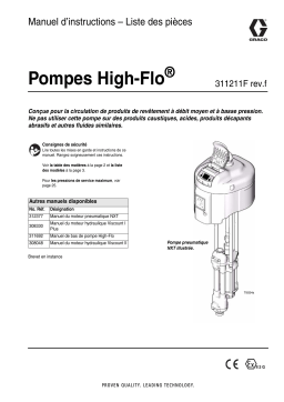 Graco 311211Fk - High-Flo Pumps Manuel du propriétaire