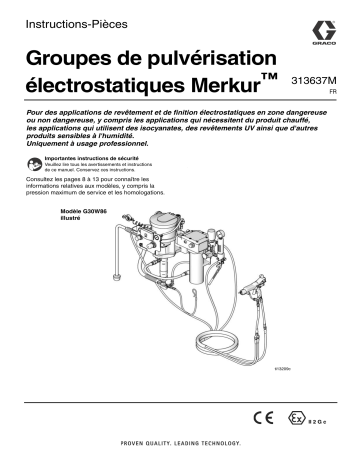 Graco 313637M, Merkur Electrostatic Spray Packages Mode d'emploi | Fixfr