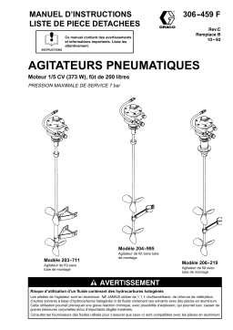 Graco 306459C - Agitateurs Pneumatiques Manuel du propriétaire