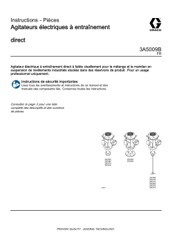 Graco 3A5009B, Agitateurs électriques à entraînement direct Mode d'emploi