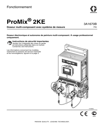 Graco 3A1670B, ProMix 2KE, Meter Systems Manuel du propriétaire | Fixfr