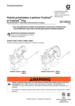 Graco 3A1060A TrueCoat and TrueCoat Plus Manuel du propriétaire