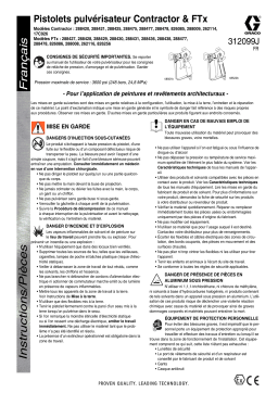 Graco 312099J, Contractor and FTx Spray Guns Mode d'emploi