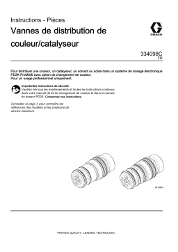 Graco 334098C, ProMix PD2K Vannes de distribution de couleur/catalyseur Mode d'emploi