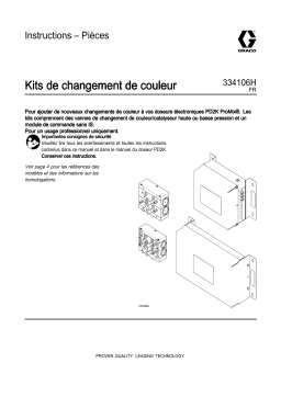 Graco 334106H, Kits de changement de couleur Mode d'emploi