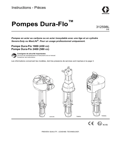 Graco 312598L, Pompes Dura-Flo Mode d'emploi | Fixfr