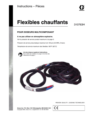 Graco 310763H, Power-Lock Heated Hose Manuel du propriétaire | Fixfr