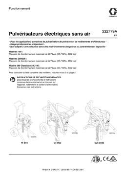 Graco 332779A - Electric Airless Sprayers Manuel du propriétaire