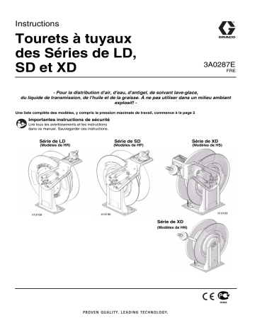 Graco 3A0287E - LD, SD and XD Series Hose Reels Manuel du propriétaire | Fixfr
