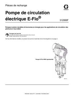 Graco 312999F, E-Flo Electric Circulation Pump Repair-Parts Manuel du propriétaire