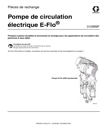 Graco 312999F, E-Flo Electric Circulation Pump Repair-Parts Manuel du propriétaire | Fixfr