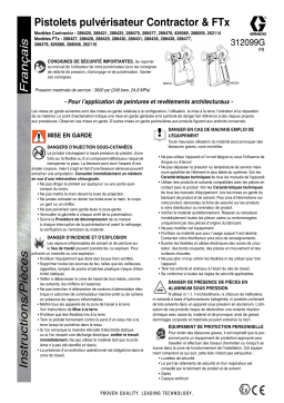 Graco 312099G - Contractor and FTx Spray Guns Mode d'emploi