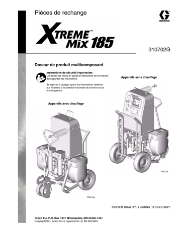 Graco 310702G, Xtreme Mix 185, Plural Component Proportioner Manuel du propriétaire | Fixfr