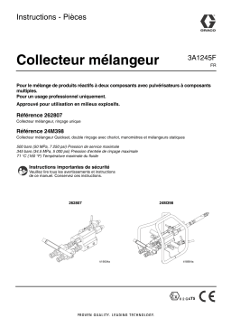 Graco 3A1245F - Mix Manifold Mode d'emploi