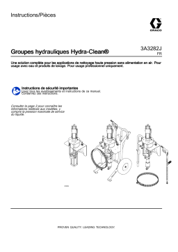 Graco 3A3282J, Groupes hydrauliques Hydra-Clean Mode d'emploi