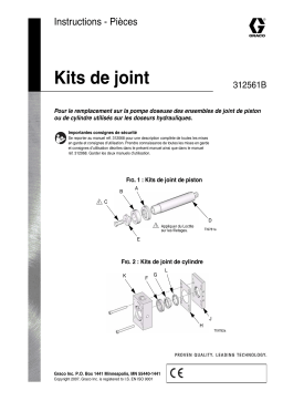 Graco 312561B Seal Kits Manuel du propriétaire