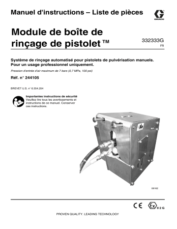 Graco 332333G, Gun Flush Box Module Mode d'emploi | Fixfr