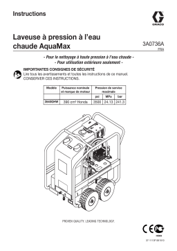 Graco 3A0645A Laveuse à pression à l’eau chaude AquaMax Manuel du propriétaire