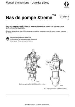 Graco 312454Y - Xtreme Lowers Mode d'emploi