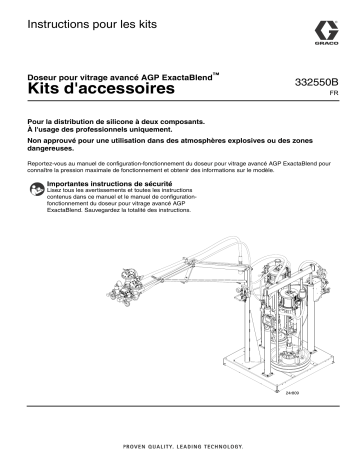 Graco 332550B - ExactaBlend AGP Advanced Glazing Proportioner - Accessories Mode d'emploi | Fixfr