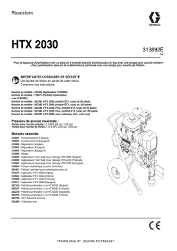 Graco 313892E, Réparation, HTX 2030, Français Manuel du propriétaire