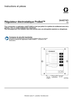 Graco 3A4874D, Régulateur électrostatique ProBell Mode d'emploi