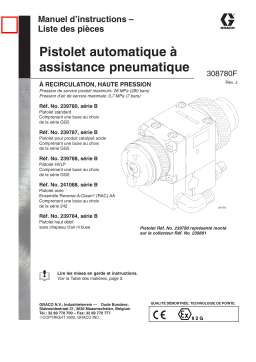 Graco 308780j , Pistolet automatique à assistance pneumatique Manuel du propriétaire