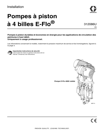 Graco 312086U - E-Flo 4-Ball Pumps Manuel du propriétaire | Fixfr