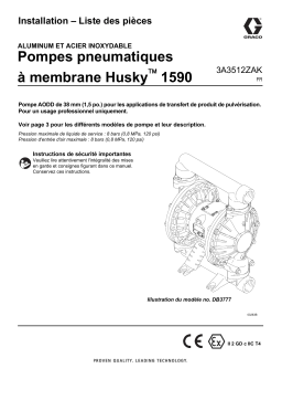 Graco 3A3512ZAK- Pompes pneumatiques à membrane Husky 1590 Manuel du propriétaire