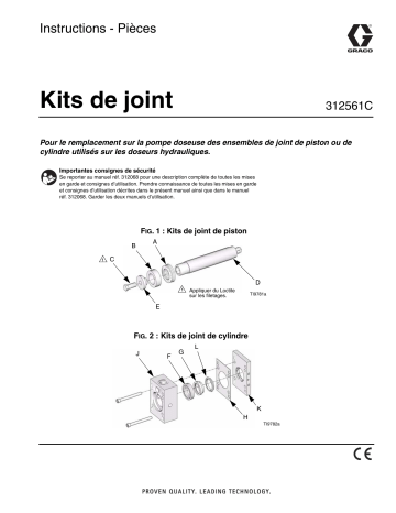 Graco 312561C, Seal Kits Manuel du propriétaire | Fixfr