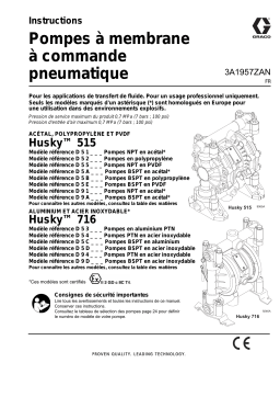 Graco 3A1957ZAN, Pompes à membrane à commande pneumatique Mode d'emploi