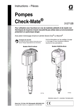 Graco 312712B Check-Mate Pump Packages Mode d'emploi