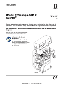 Graco 3A5619K, Doseur hydraulique Gusmer GHX-2 Mode d'emploi