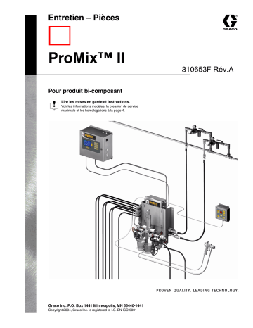 Graco 310653a , Entretien ProMix II Manuel du propriétaire | Fixfr