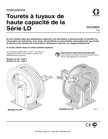 Graco 3A0396A XD30 Series High Capacity Hose Reels Manuel du propriétaire | Fixfr